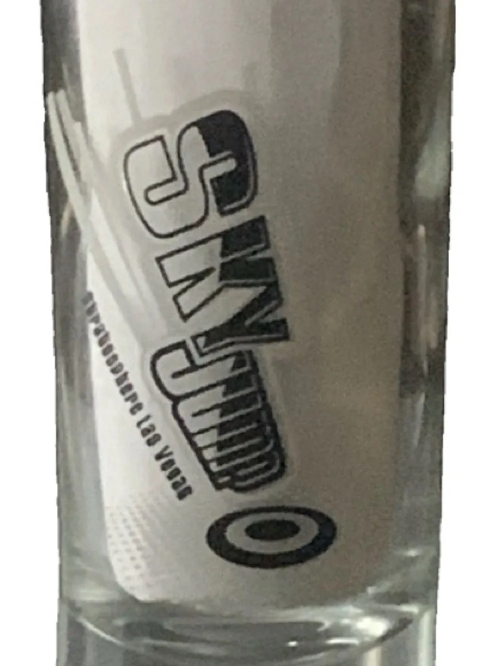 Vintage Stratosphere Sky Jump Double Shot Glass Shotglass